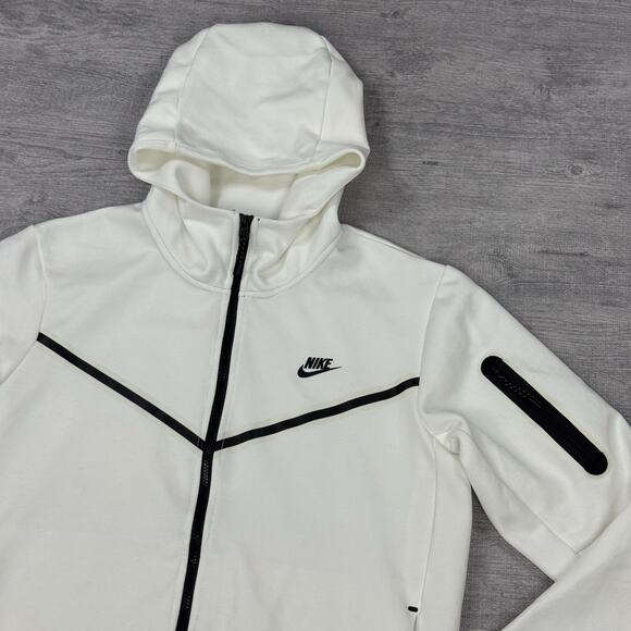 Nike Sportswear Tech Fleece Full Zip Men's Sz XXL Hoodie White CU4490-072 *READ* - Picture 8 of 13